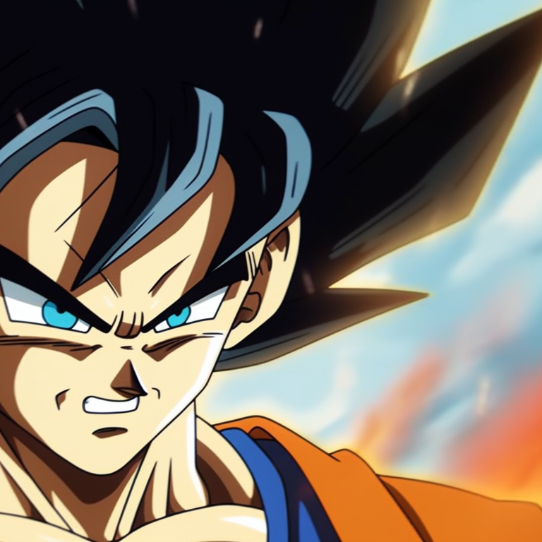 Goku and Vegeta standing back-to-back, detailed outfits and contrast colors. exploring goku and vegeta pfp pfp for discord.