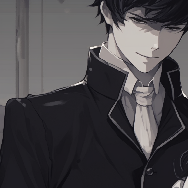 Two characters in classic anime fashion, bold lines and traditional elements. vintage couple match pfp pfp for discord.