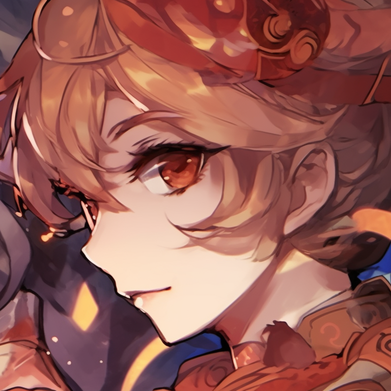 Two characters in radiant harmony, reflected expressions and soft lighting. genshin matching pfp with unique looks pfp for discord.