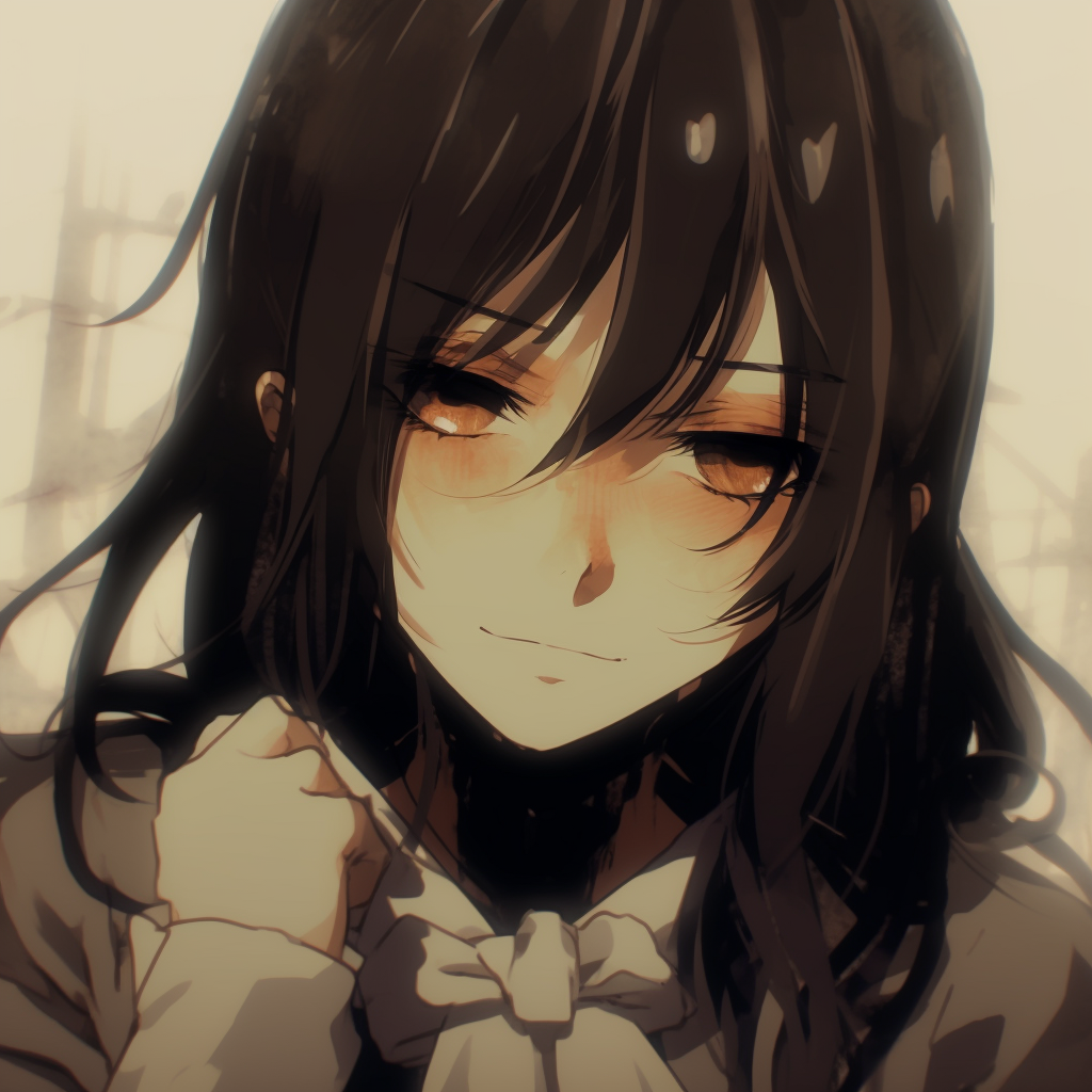 Mikasa Ackerman in battle-ready stance, featuring detailed costume and dynamic lines. anime pfp aesthetic graphic illustrations