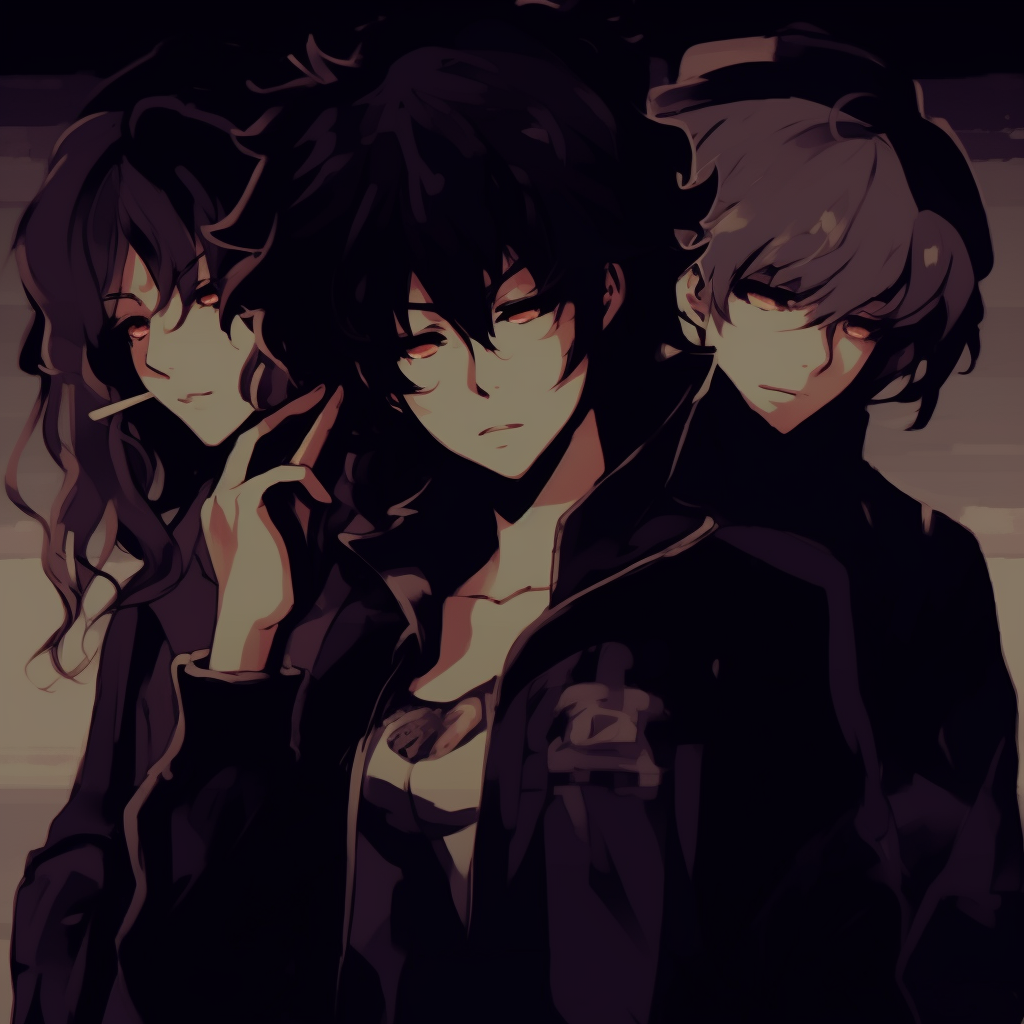 Attack on Titan's Eren, physically distressed expression, and a composition dominated by grim, muted tones. powerful anime pfp dark pfp for discord.