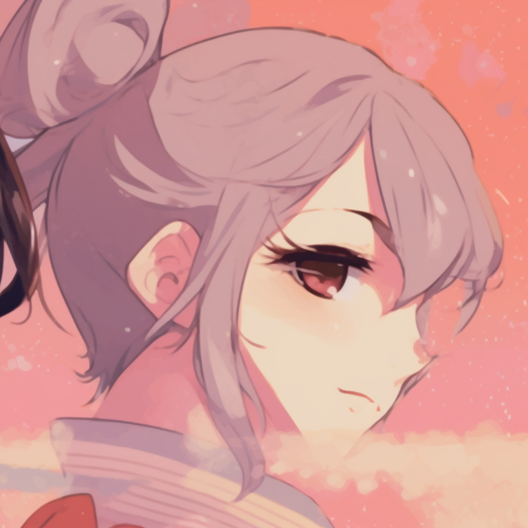 Two characters under a star-lit sky, vibrant colors and twinkling effects. matching pfp gif anime style pfp for discord.