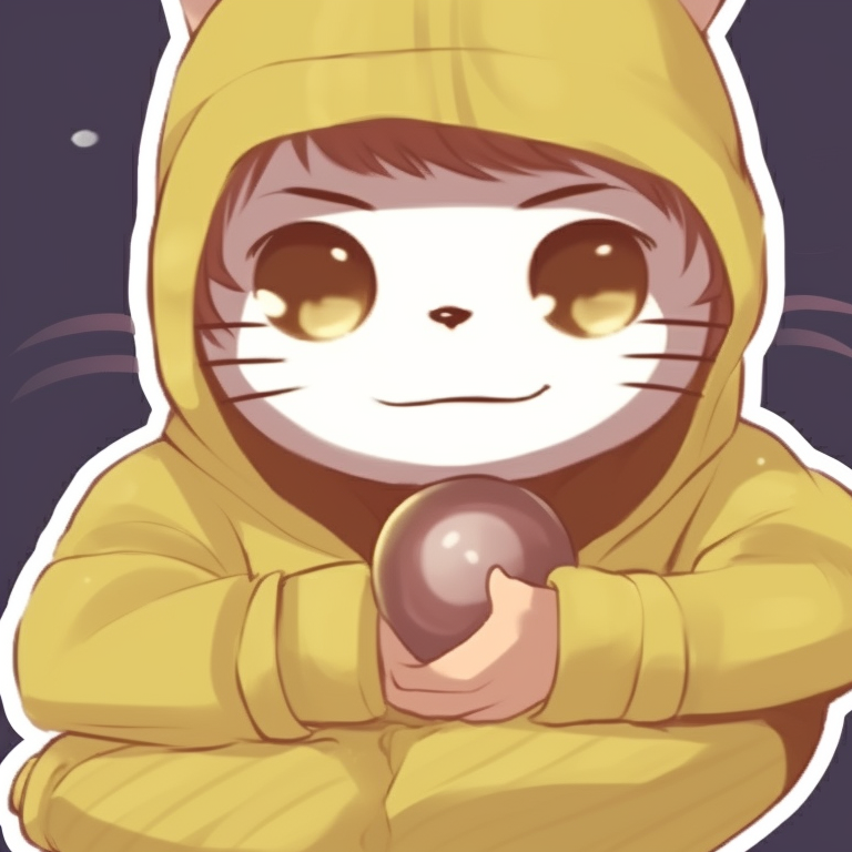 Two characters with cat ears and tails poking out of cardboard boxes, pop-out style and fun expressions illustrate a sense of humor. funny pfp that match for cat lovers pfp for discord.