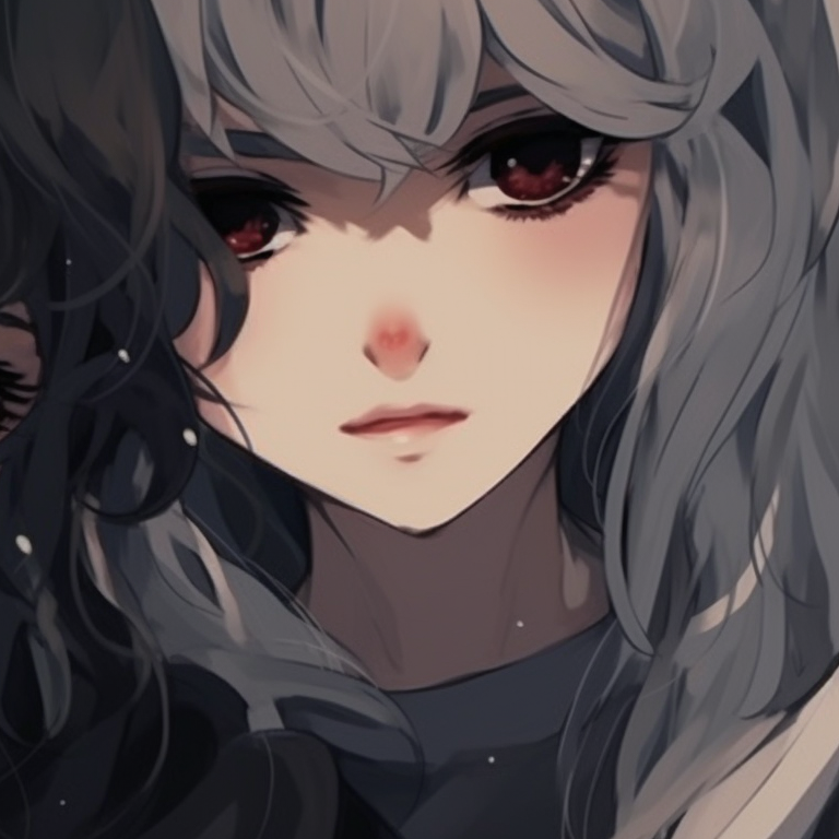 Two characters in futuristic outfits, against a starry background with gleaming eyes, vibrant colors and detailed space elements. best friend's matching pfp pfp for discord.