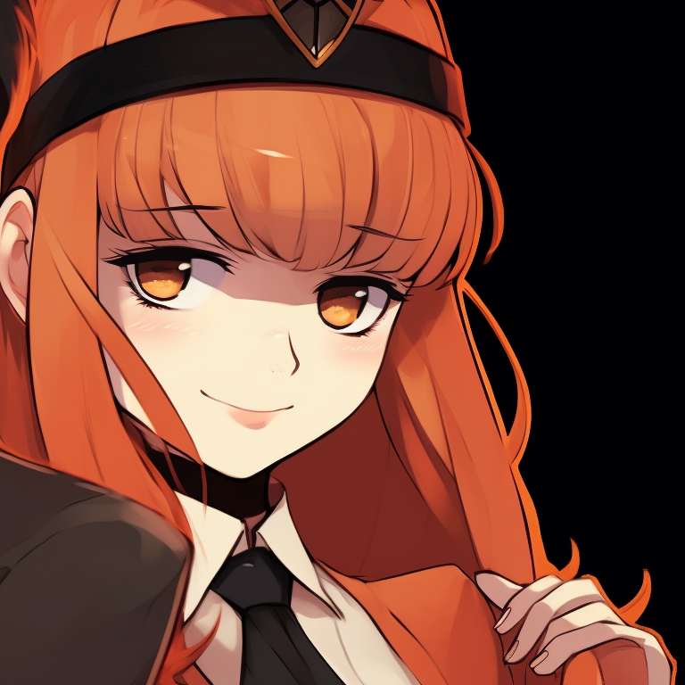 Two characters in stealthy spy attire, vibrant orange and black colors dominant, with contrasting expressions spy x family halloween themed pfp collection pfp for discord.