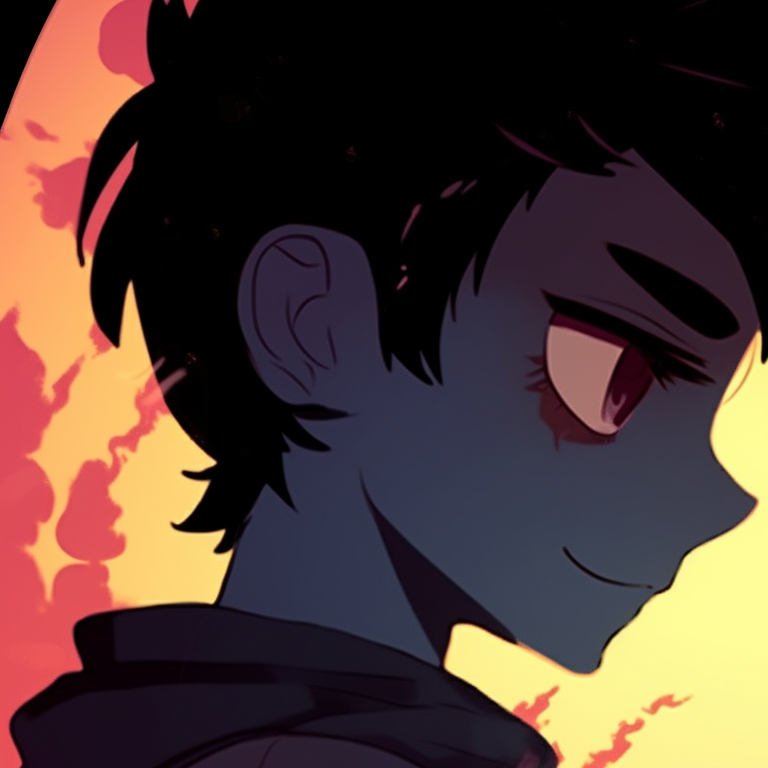 Two characters sharing an intimate moment, lavishly detailed with striking pastel hues. matching pfp for couples favorite cartoons pfp for discord.