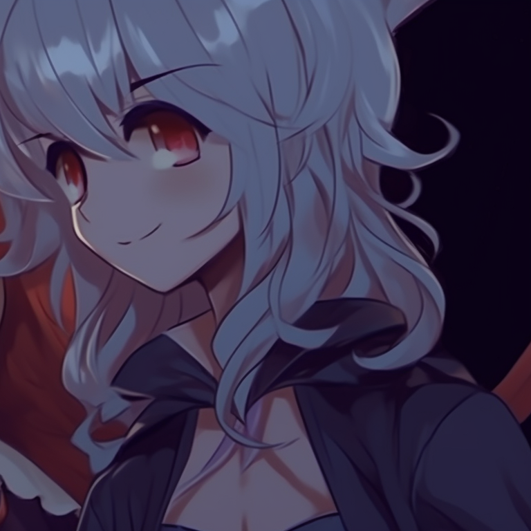 Two characters, ethereal glow and flowing lines, amidst spectral landscape. animated matching bestie pfp for halloween pfp for discord.