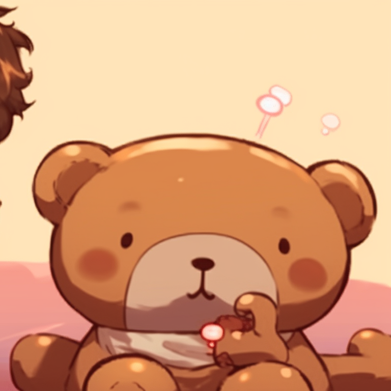 Mocha and milk sitting across each other, coffee mugs in hand, cozy café setting. milk and mocha pfp combinations pfp for discord.