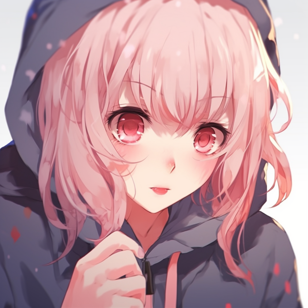 Character eye-shift indicating evasion, dynamic angles and rich hues. anime pfp sus expressions