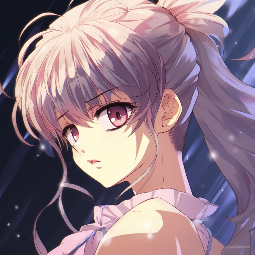 View of Sailor Moon's profile picture, vibrant colors and bold lines. vibrant high quality anime pfp choices