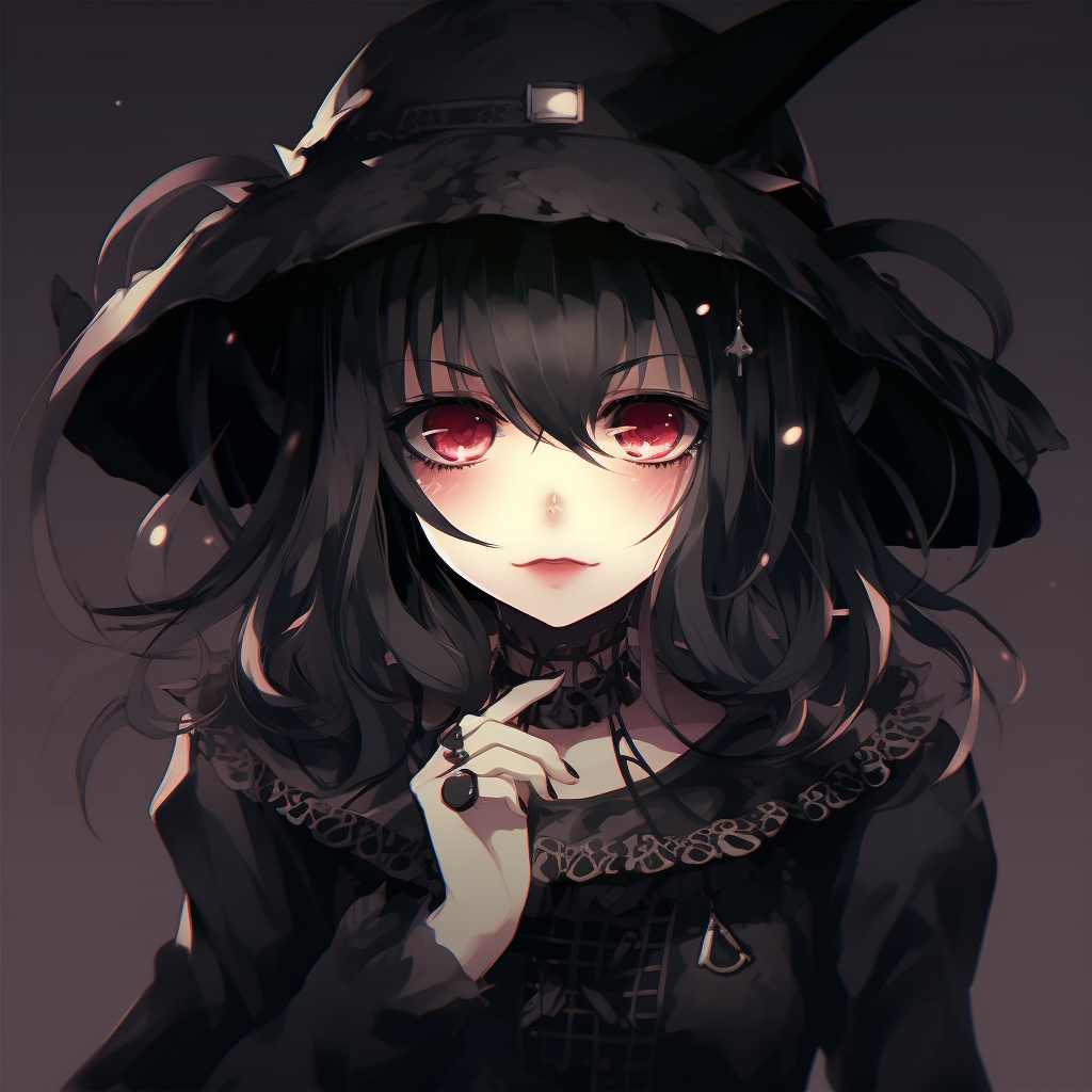 Profile picture of a ghostly goth anime girl, shrouded in ethereal veils with a pale colour palette. top-rated goth anime girl pfp pfp for discord.