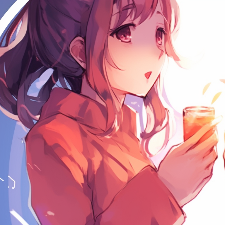 Two characters, unique yet synchronized attire, intricately designed backgrounds. synchronized anime icons for 2 friends pfp for discord.