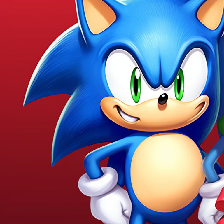 Sonic and Knuckles racing in the frosty snowy landscape, icy tones and fluid line art. matching sonic christmas pfp for boys pfp for discord.