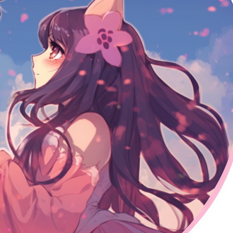 Close-up of two characters revealing a heartfelt glance, with highlighted facial features and striking hair colors. real-life match pfp for couples pfp for discord.