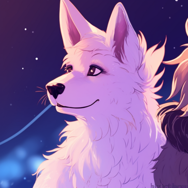 Two furry characters on a beach, their tropical outfits reflecting bright, fun summer colors. furry matching pfp ideas pfp for discord.