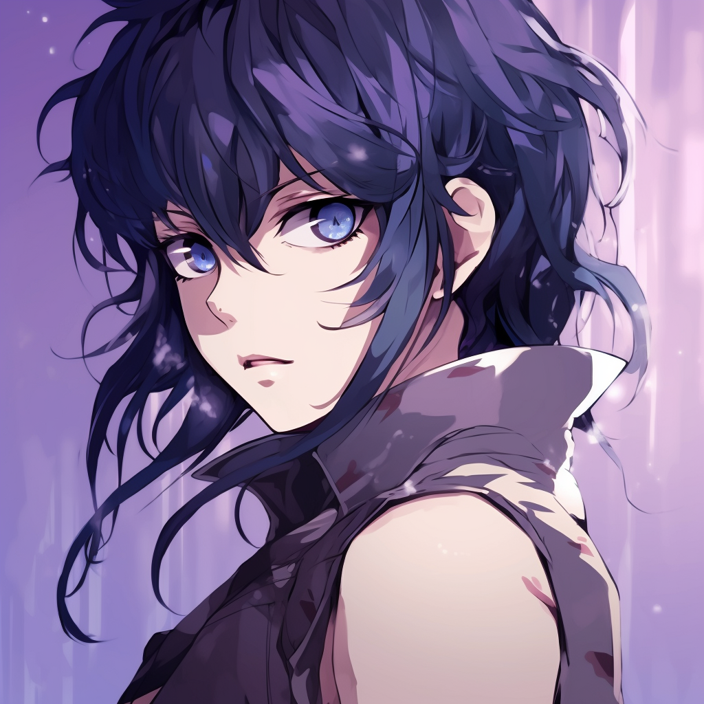 Profile view of Hinata Hyuga, featuring her distinct hair style and ear ornament. cool pfp anime portraits pfp for discord.