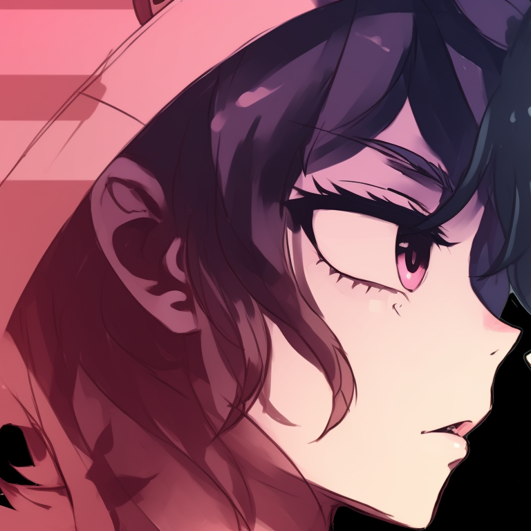 Two memcchi characters, similar outfit patterns and harmonizing colors, standing parallel. stylish memcchi matching pfp pfp for discord.