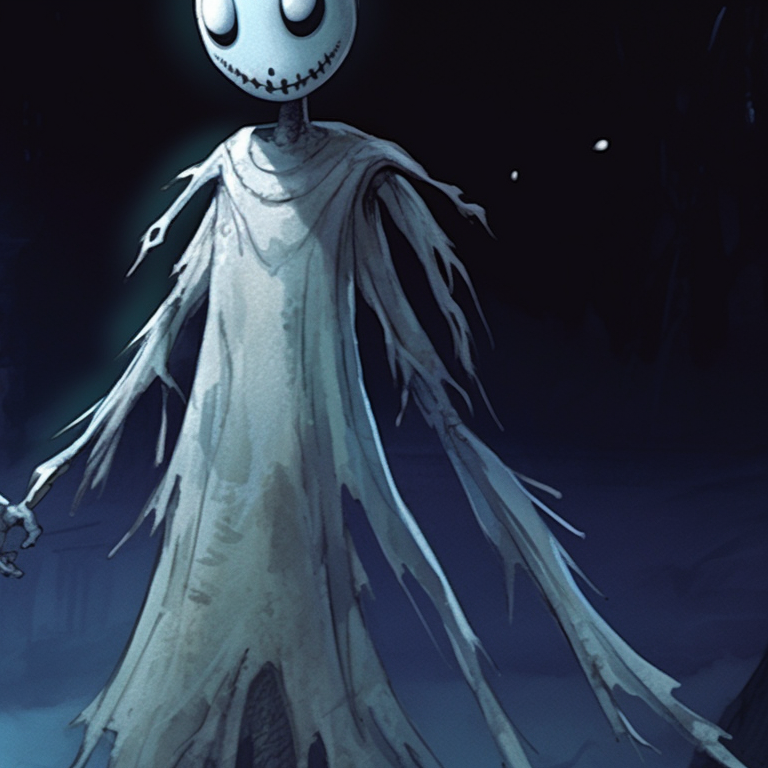 A pair of phantom figures against a somber, snow-dusted background. matching scary christmas pfp supernatural creatures pfp for discord.