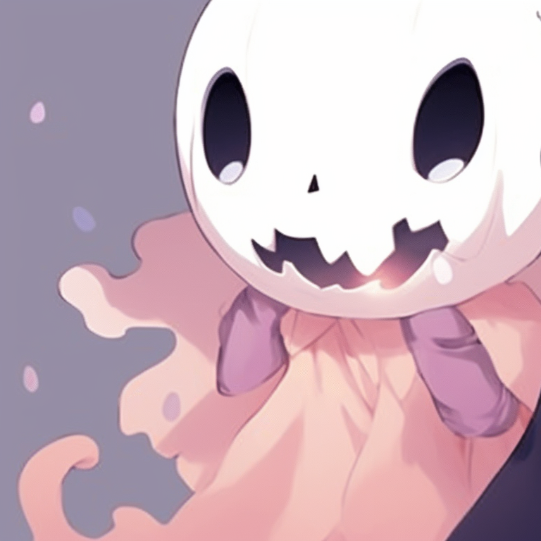 Two characters as pumpkin-headed creatures, earthy colors and rustic feel, hand in hand amidst a pumpkin field. halloween anime matching pfp pfp for discord.