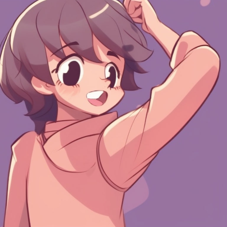 Two characters, detailed outfits and bright colors, caught in a funny romantic mishap. funny anime inspired matching pfp pfp for discord.