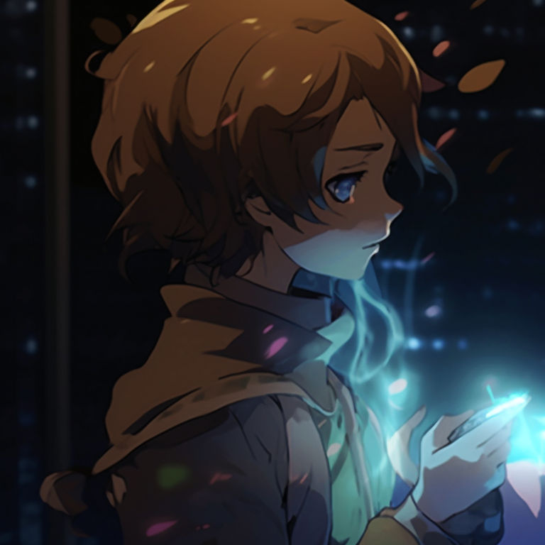 Two characters enrapt in joy, pastel shades of ecru and white strengthening their moment of euphoria. matching pfp gifs for best friends pfp for discord.