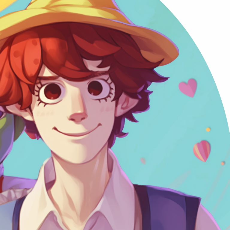 Two characters performing slapstick comedy, soft pastel color palette. comical matching pfp for couples, bringing the fun pfp for discord.