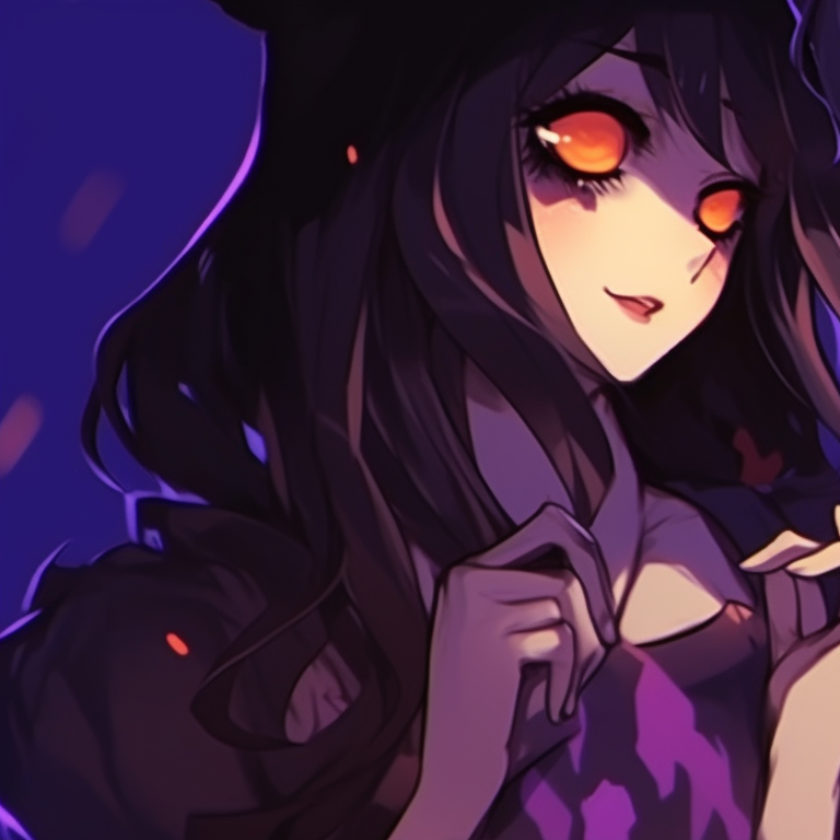 Two characters in spectral attire, ghostly aura and soft eeriness, leaning on each other. dark matching pfp halloween theme couples pfp for discord.