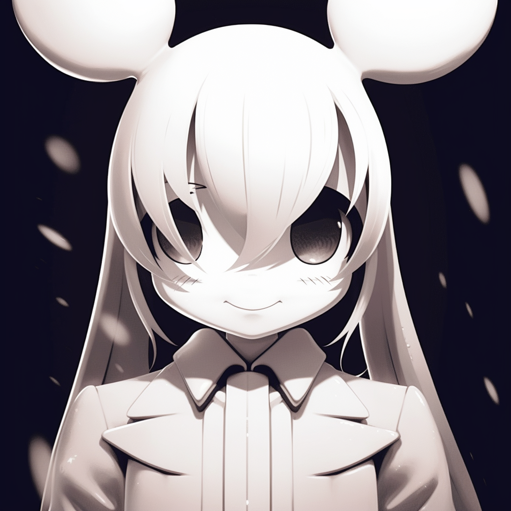 Old school portrayal of Mickey Mouse, sharp lines and cartoonish aesthetics. classic cartoon pfp aesthetics