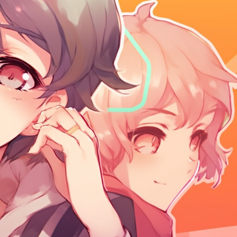 Two characters with mystical auras, intense colors and magical elements surrounding. popular anime matching pfp friends pfp for discord.