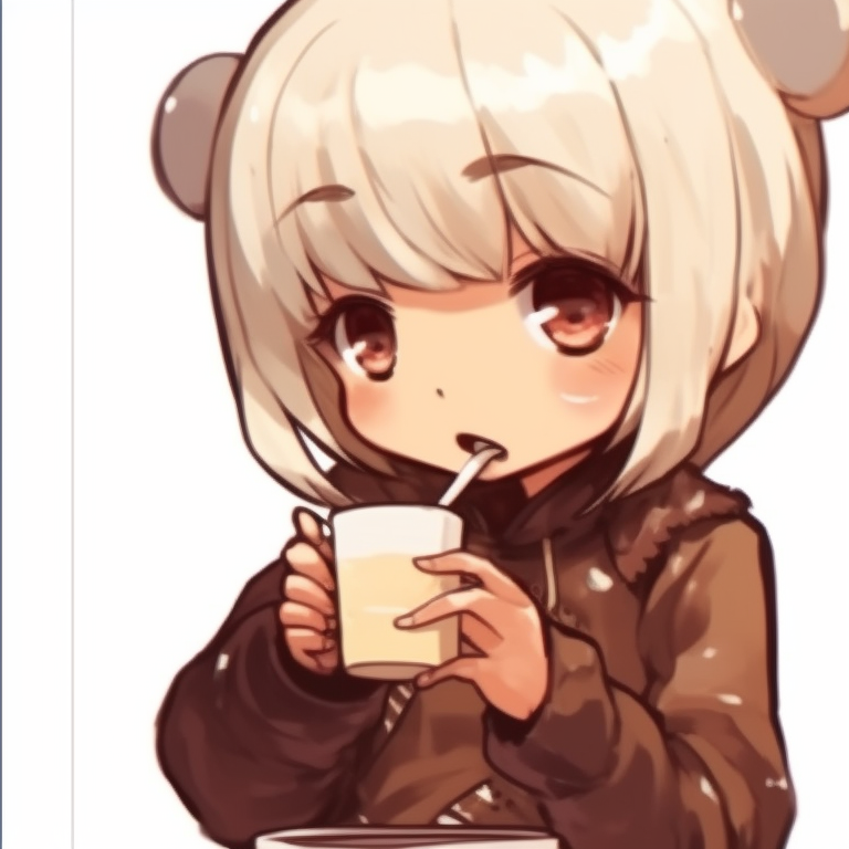 Milk and Mocha in expressive poses, rich colors and high contrast. turn heads with milk and mocha pfp pfp for discord.