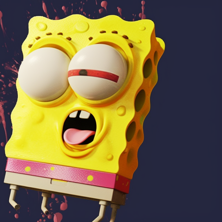 Close-up view of Spongebob and Pearl, displaying fine details and rustic textures. spongebob and pearl matching profile picture pfp for discord.