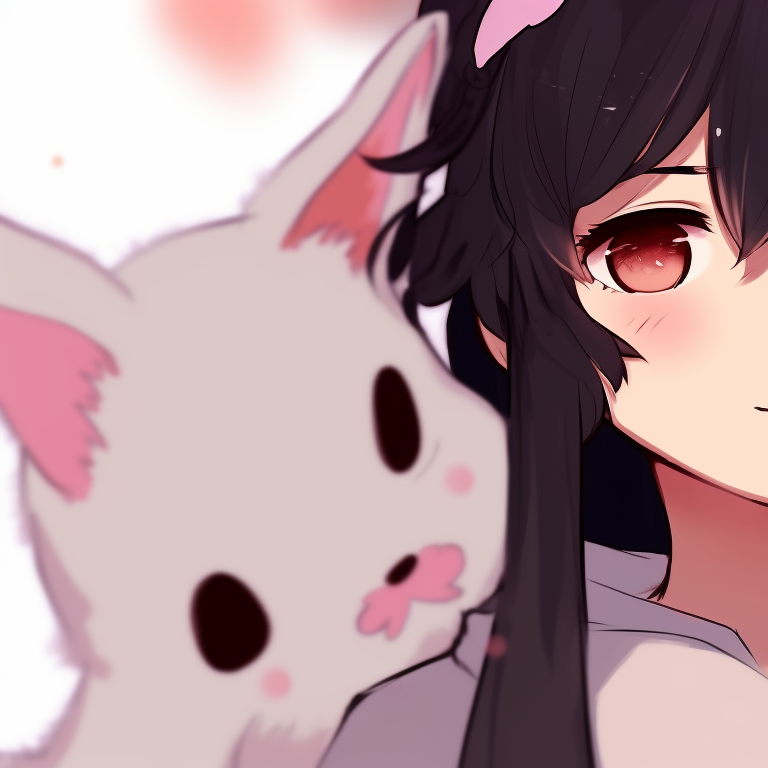 Two characters silhouetted against a sunset, warm hues and affectionate smiles. memcchi matching pfp ideas pfp for discord.