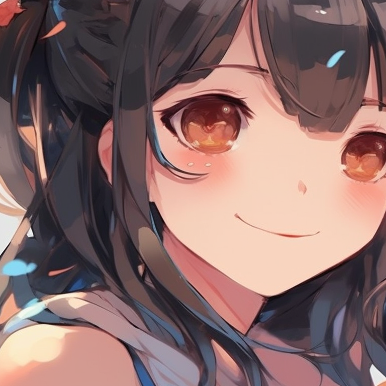 Two anime characters, bold outlines and contrasting colors, with a strong aura of camaraderie. best friends matching pfp for anime lovers pfp for discord.