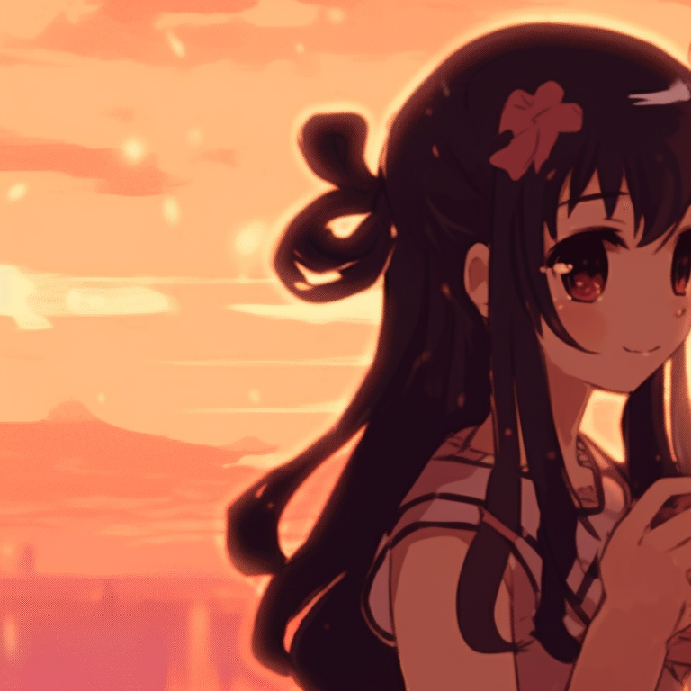 Two characters playing music together, maximizing the use of soft hues and watercolor aesthetic. heartfelt matching pfp gif pfp for discord.