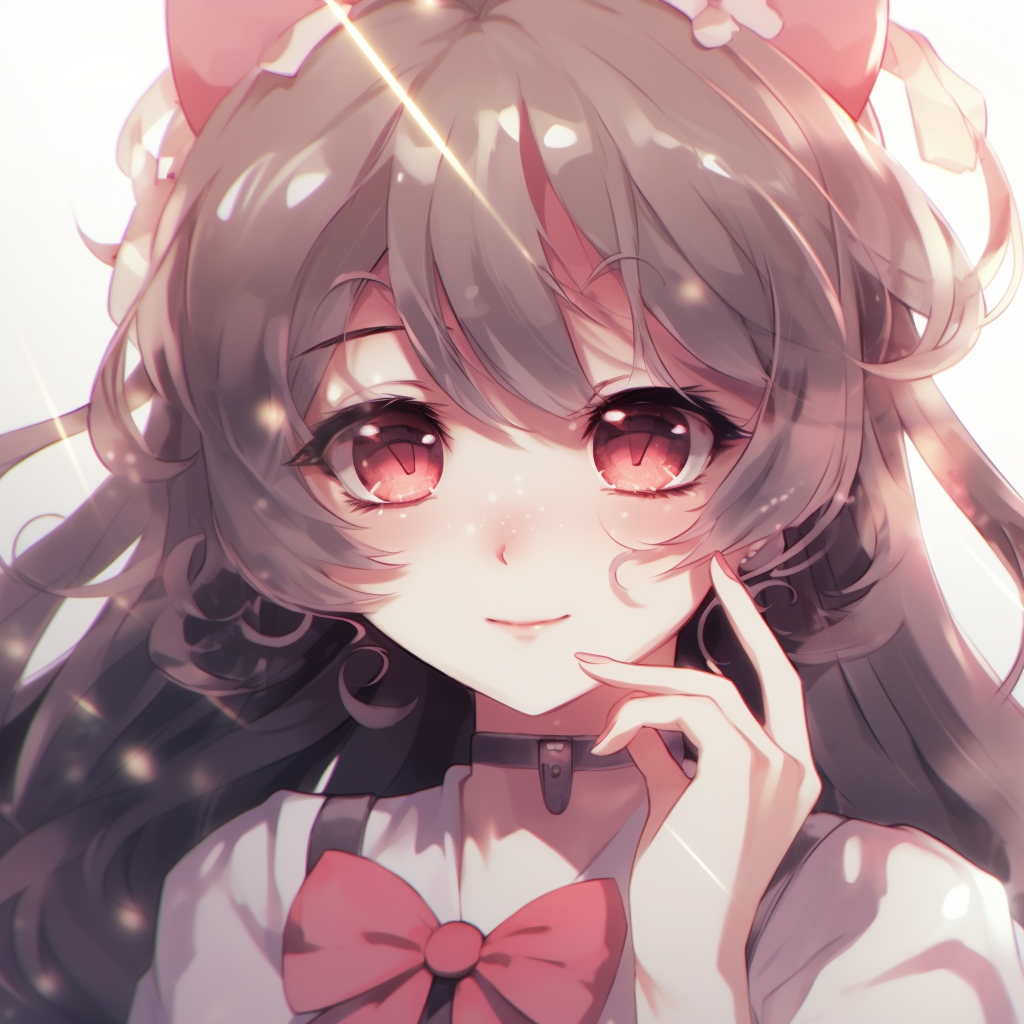 Close-up of Sailor Moon, expressively drawn eyes and fine facial details. egirl pfp from classic anime pfp for discord.