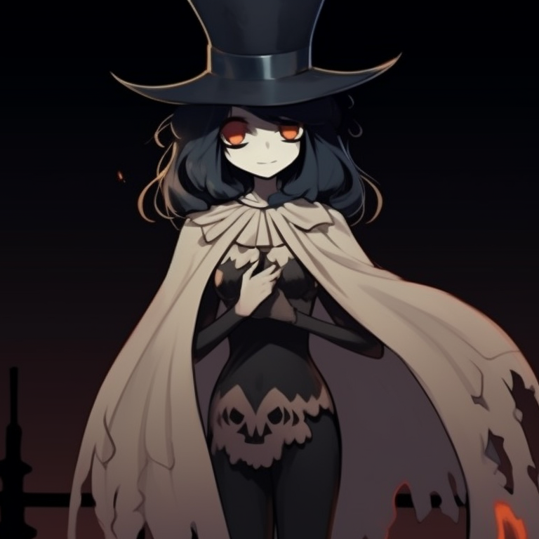 Two characters in Victorian-themed Halloween costumes, muted dark colors and gothic style, standing back-to-back. spooky matching halloween themed non anime profile pictures pfp for discord.