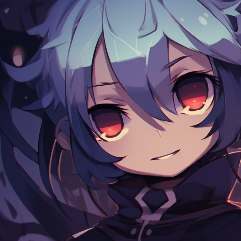 Two characters, dark tones and detailed shading, surrounded by ghostly orbs. dark matching pfp halloween theme designs pfp for discord.