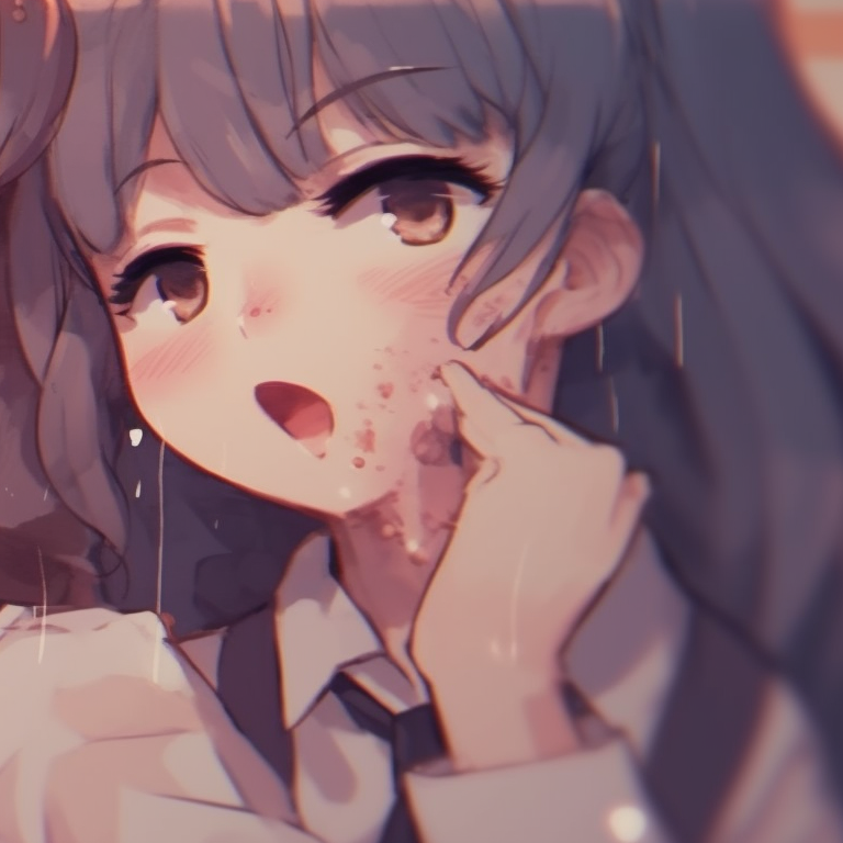 Two characters in vintage school outfits, pastel colors and soft lighting, sharing an innocent laugh. innovative matching pfp for best friends pfp for discord.