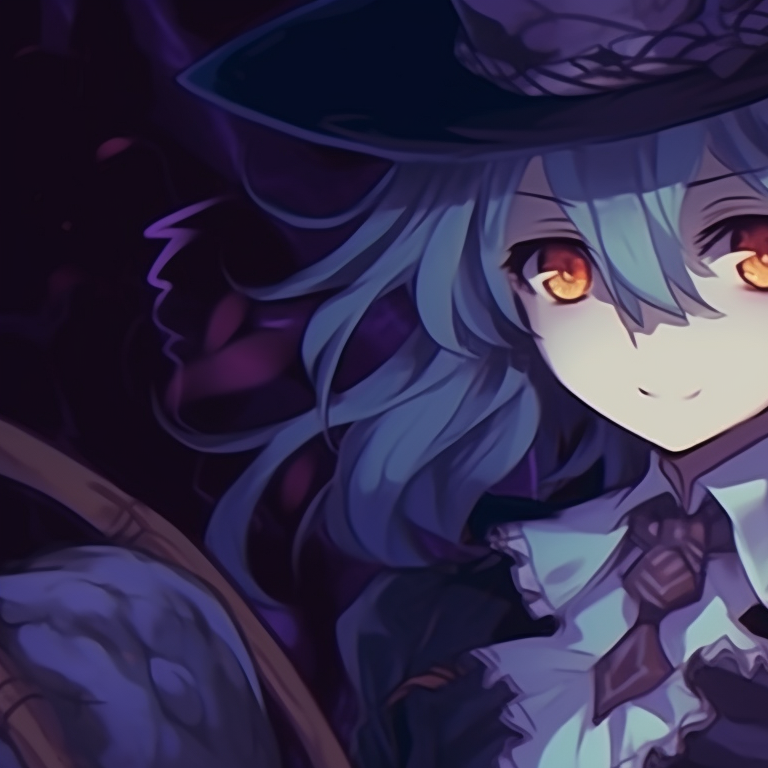 Two characters in ghostly attire, dark colors, intense expressions creative hot matching pfp halloween theme pfp for discord.