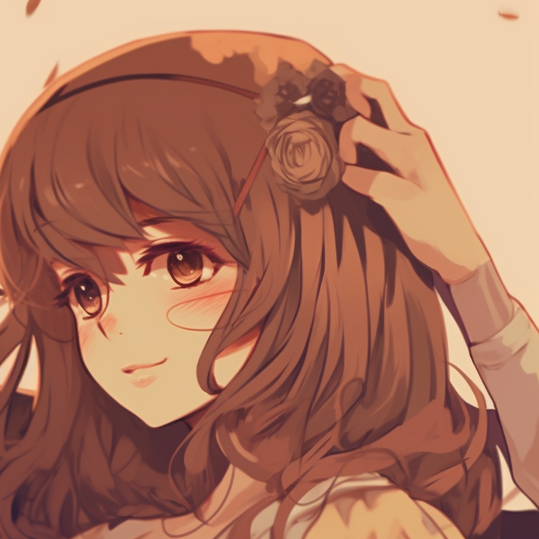 Characters under a night sky, distinct anime styling and vintage clothing. vintage couple match pfp pfp for discord.