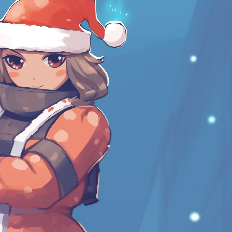Characters cloaked in frosty hues, contrasted against Christmas lights, intensely focused expressions. matching valorant christmas pfp skins pfp for discord.
