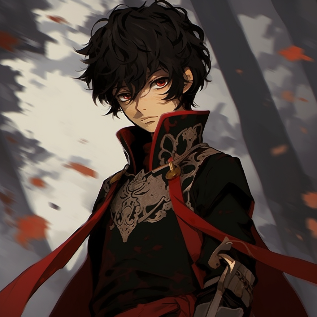 Portrait of samurai boy, paying close attention to facial features and armor details. anime boy pfp concepts anime pfp