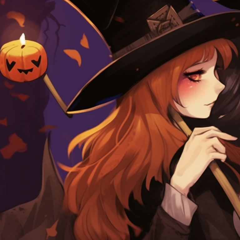 Two characters at a Halloween masquerade, ornate masks and atmospheric candlelight. couples matching pfp pinterest halloween pfp for discord.