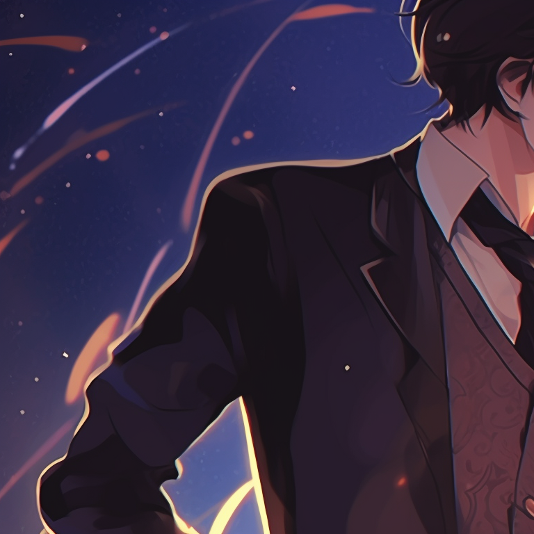 Two characters dressed in traditional festival costume, bold colors, detailed background classic matching pfp couples pfp for discord.