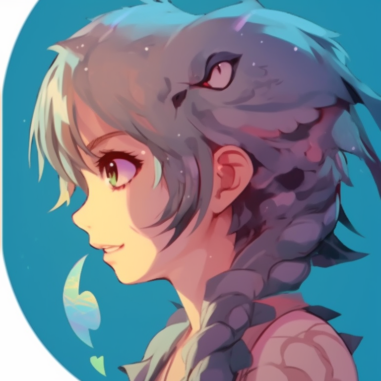 Two magical characters, glowing details with light colors, standing side by side. pfp matching ideas for best friends pfp for discord.