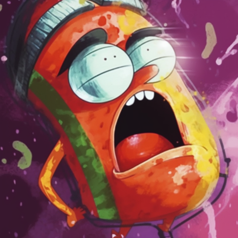 Two characters, Spongebob and Patrick, vibrant colors and exaggerated expressions. animated spongebob matching profile picture pfp for discord.