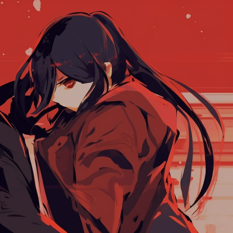 Two characters enjoying picnic under cherry blossom trees, vibrant colors and delicate floral detailing. anime inspired matching pfp couples pfp for discord.