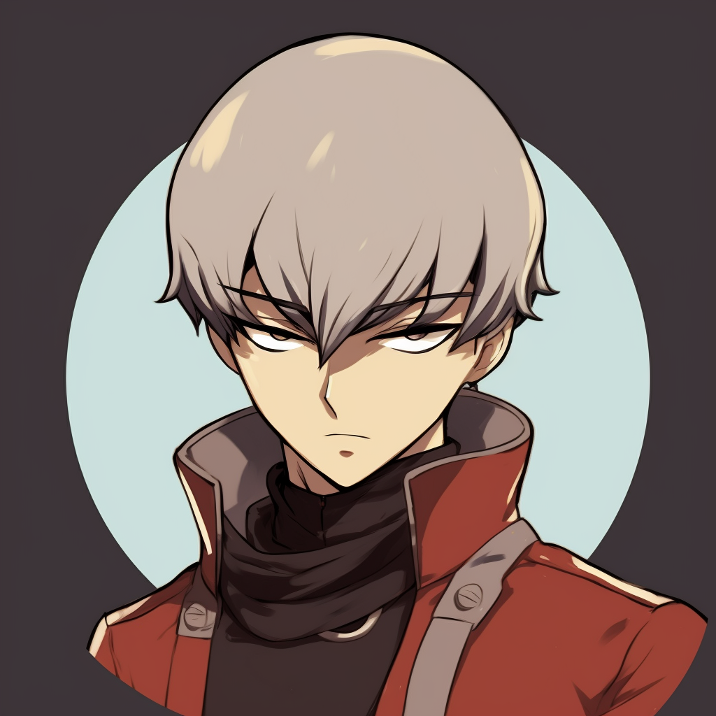 Close-up of Saitama's vacant stare, focused detail and distinctive art style. humorous male anime pfp