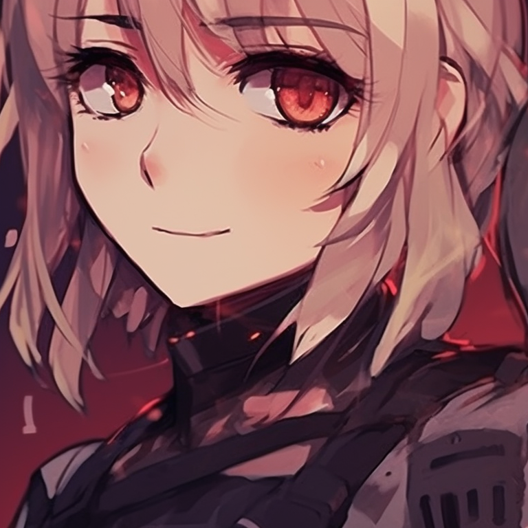 Two characters in cyberpunk theme, neon lights and chrome finishes. perfect pfps for 2 anime-friends pfp for discord.