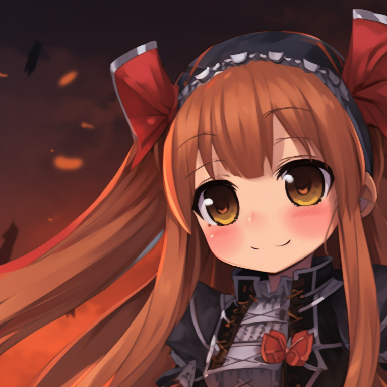 Kirito and Asuna in a frightening fairytale setting, softer tones and dreamlike illustration. kirito and asuna matching halloween pfp pfp for discord.